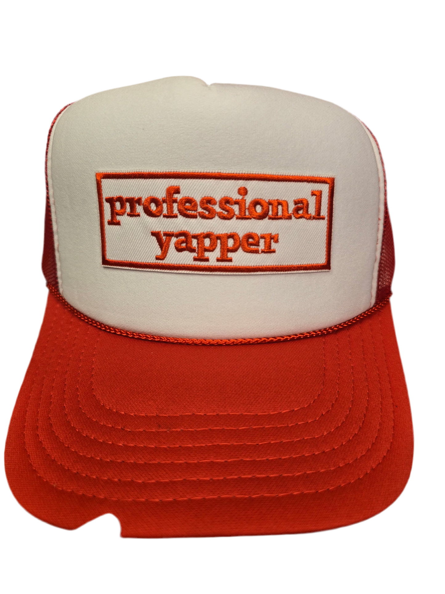 Professional Yapper Red & White Trucker Hat