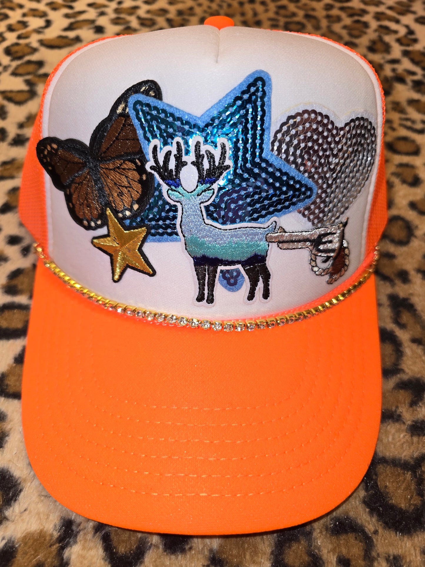 Buck Hunter Orange Trucker Hat