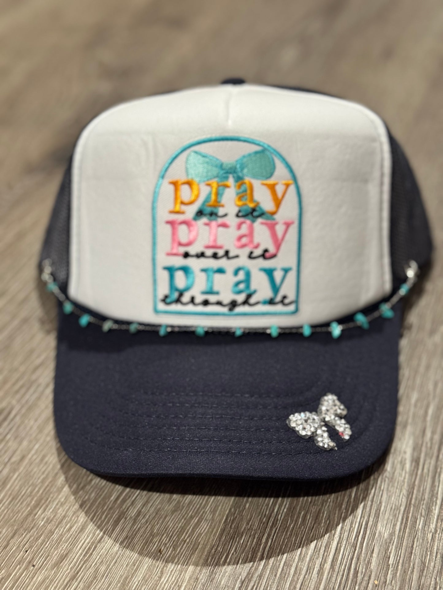 Pray On It Bow Trucker Hat