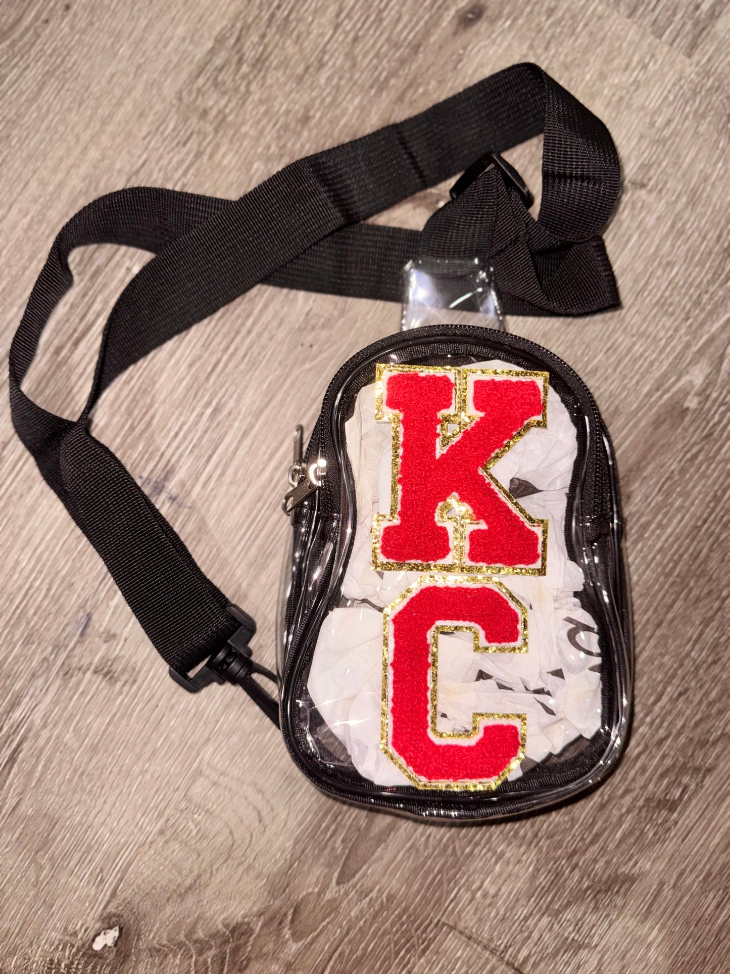 KC Chiefs Clear Crossbody Bag