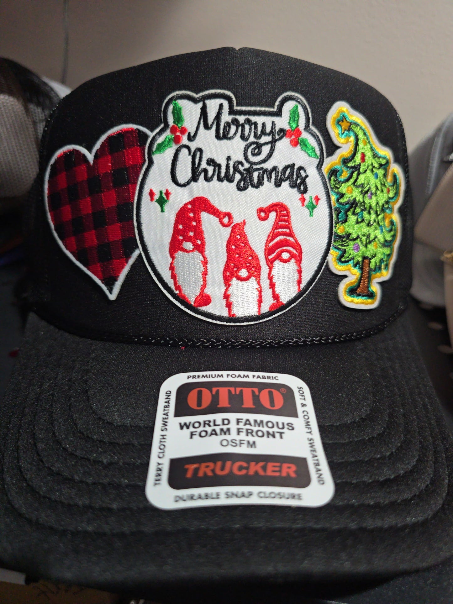 Merry Christmas Gnome Trucker Hat