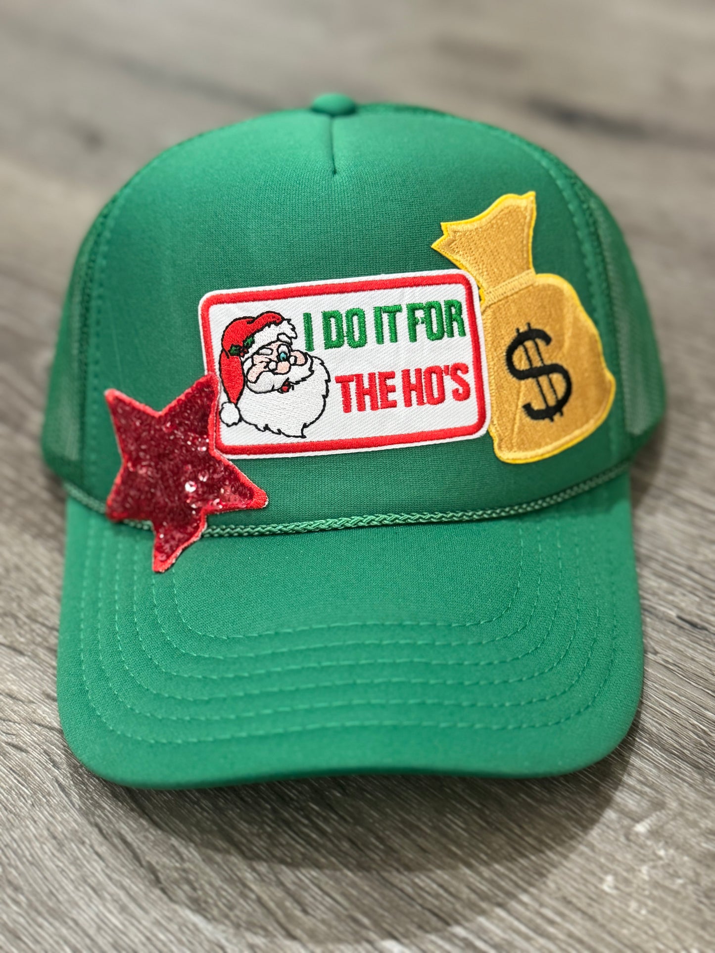 I Do It For The Ho’s Santa Christmas Trucker Hat