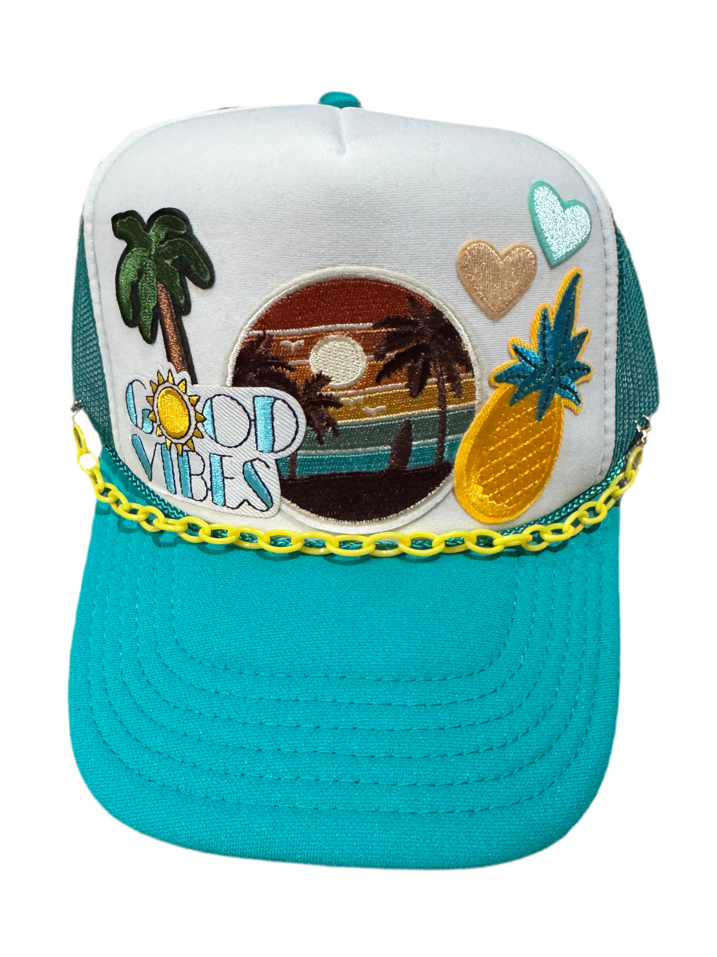 Good Vibes Beach Sunset Trucker Hat