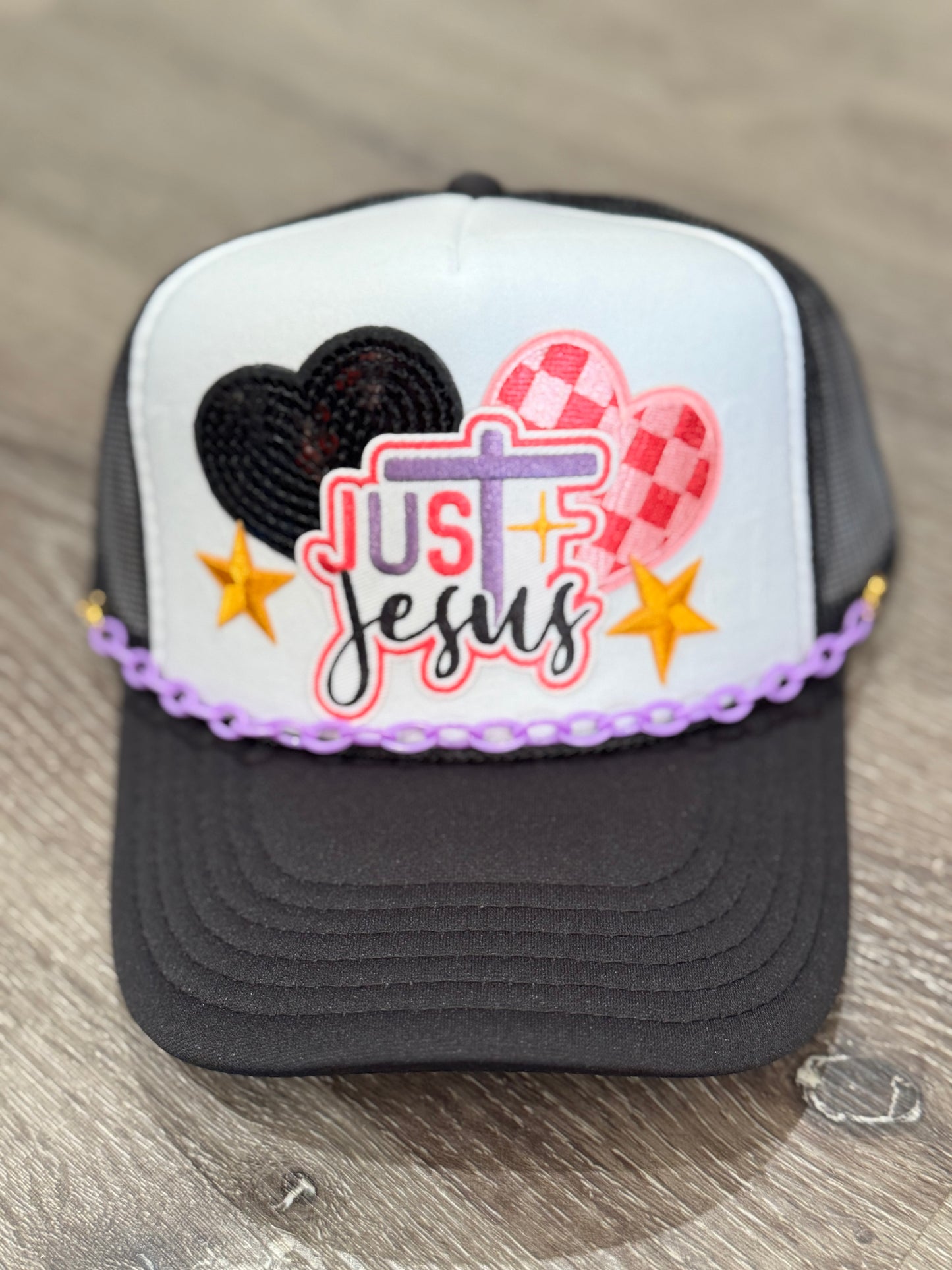 Just Jesus Bright Christian Trucker Hat