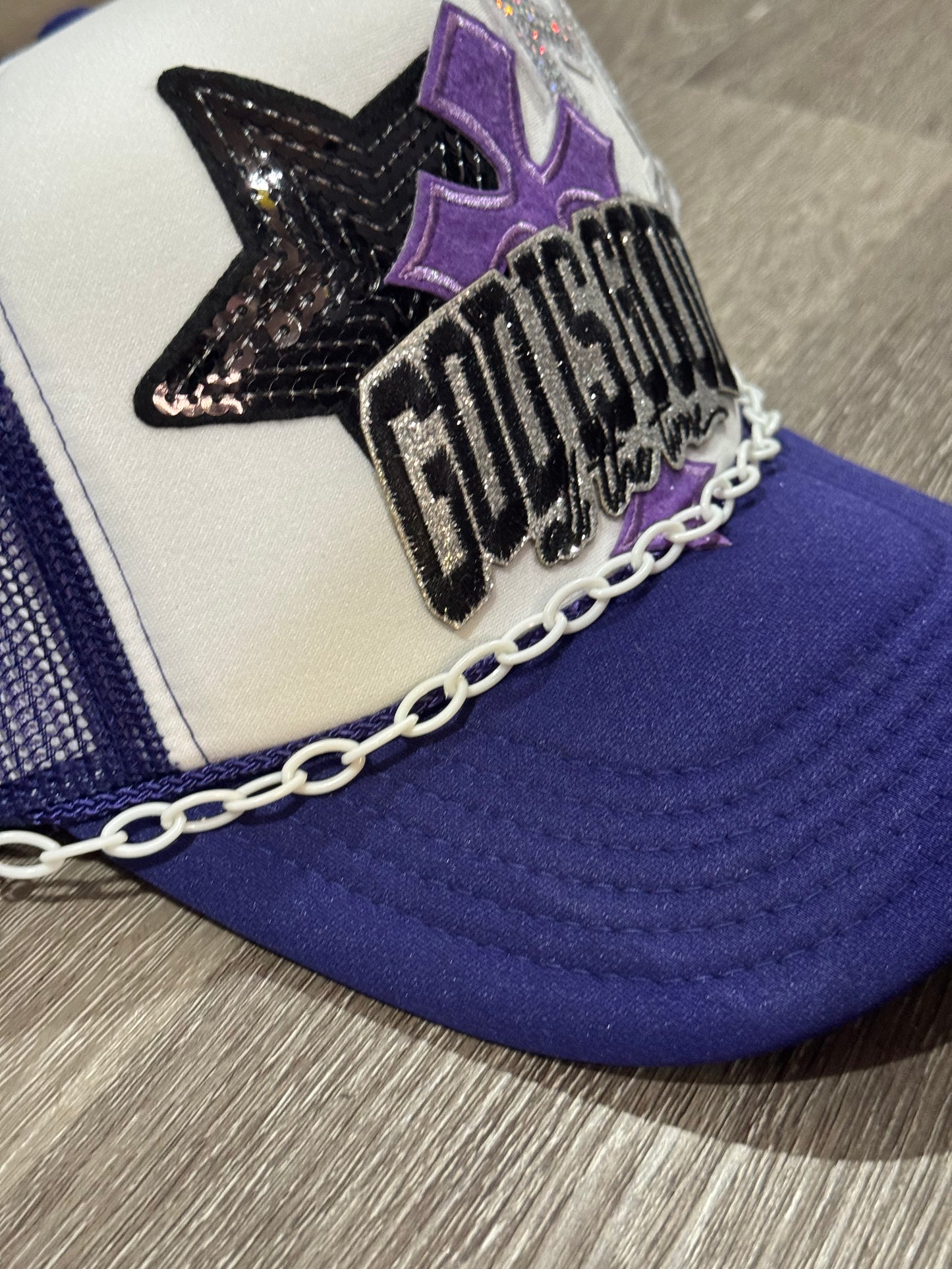 God is Good Sparkle & Cross Trucker Hat