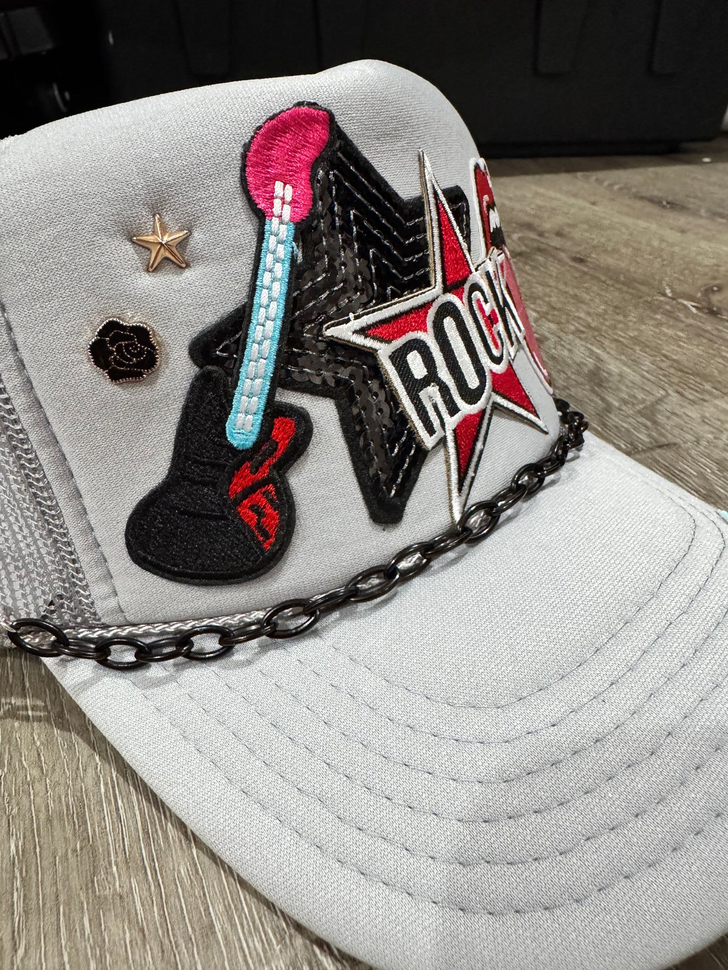 Rock Star Themed Trucker Hat