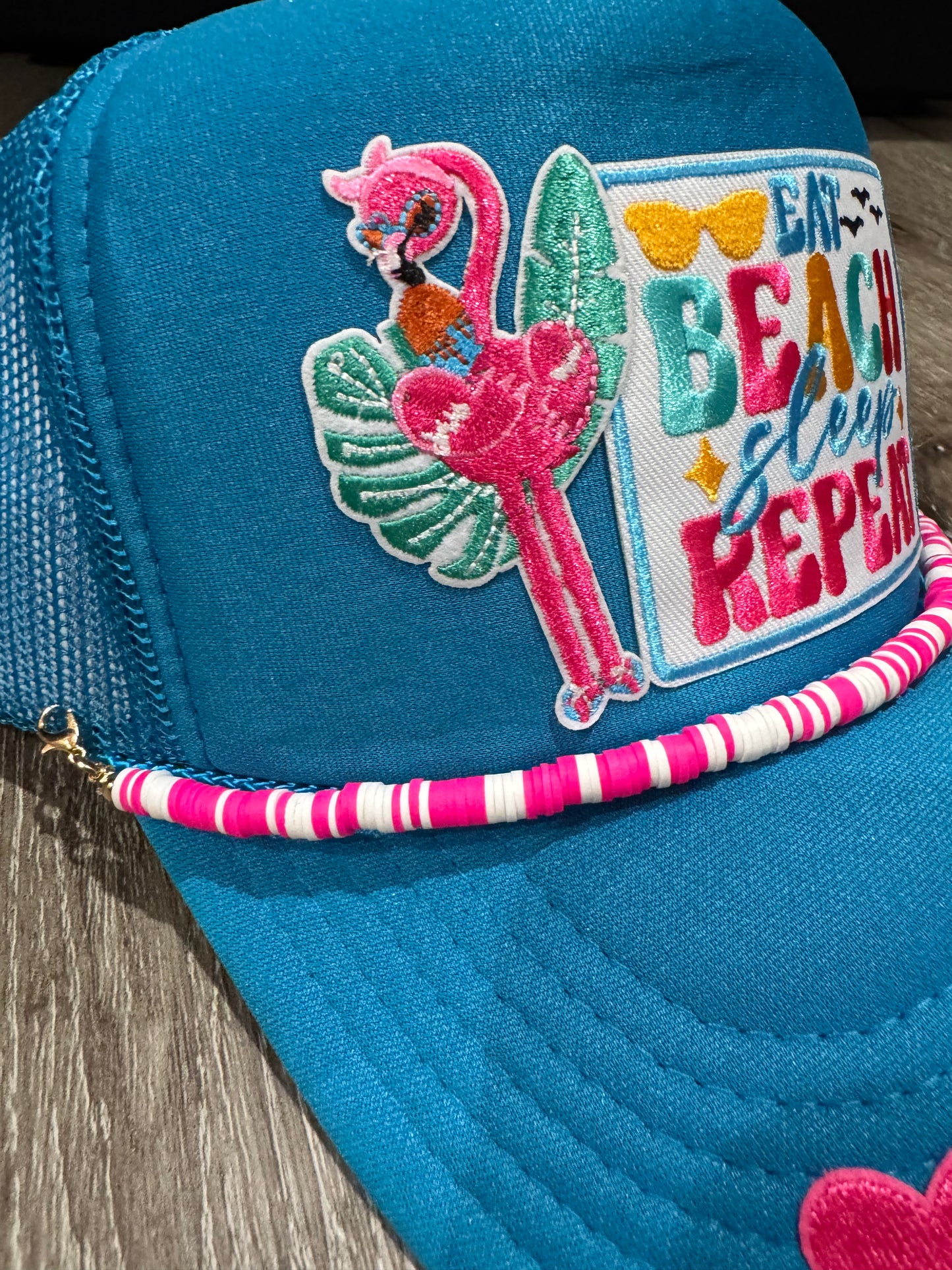 Eat, Beach, Sleep, Repeat Trucker Hat