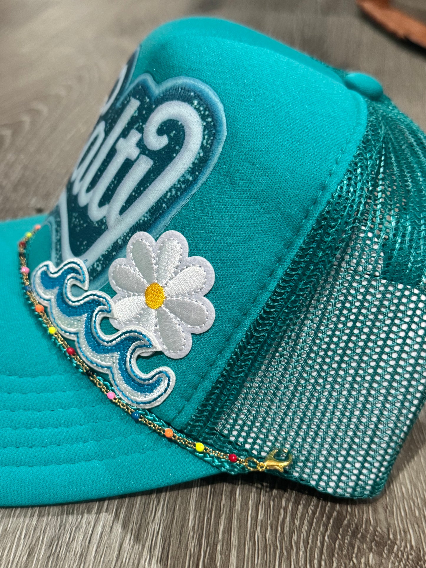 Salty Beach Waves Trucker Hat