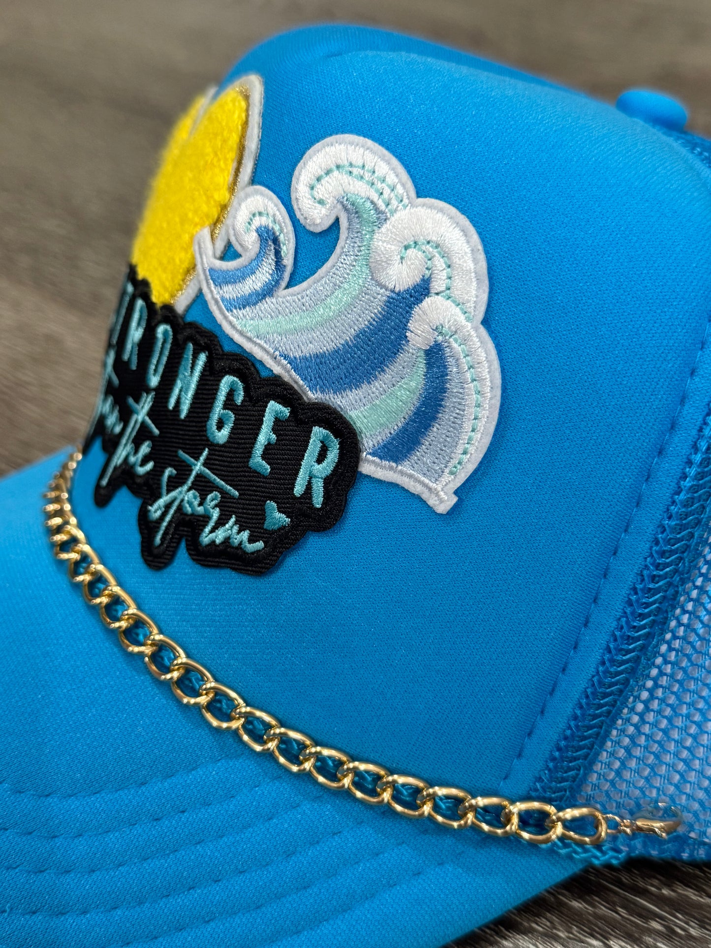 Stronger than the Storm Christian Trucker Hat