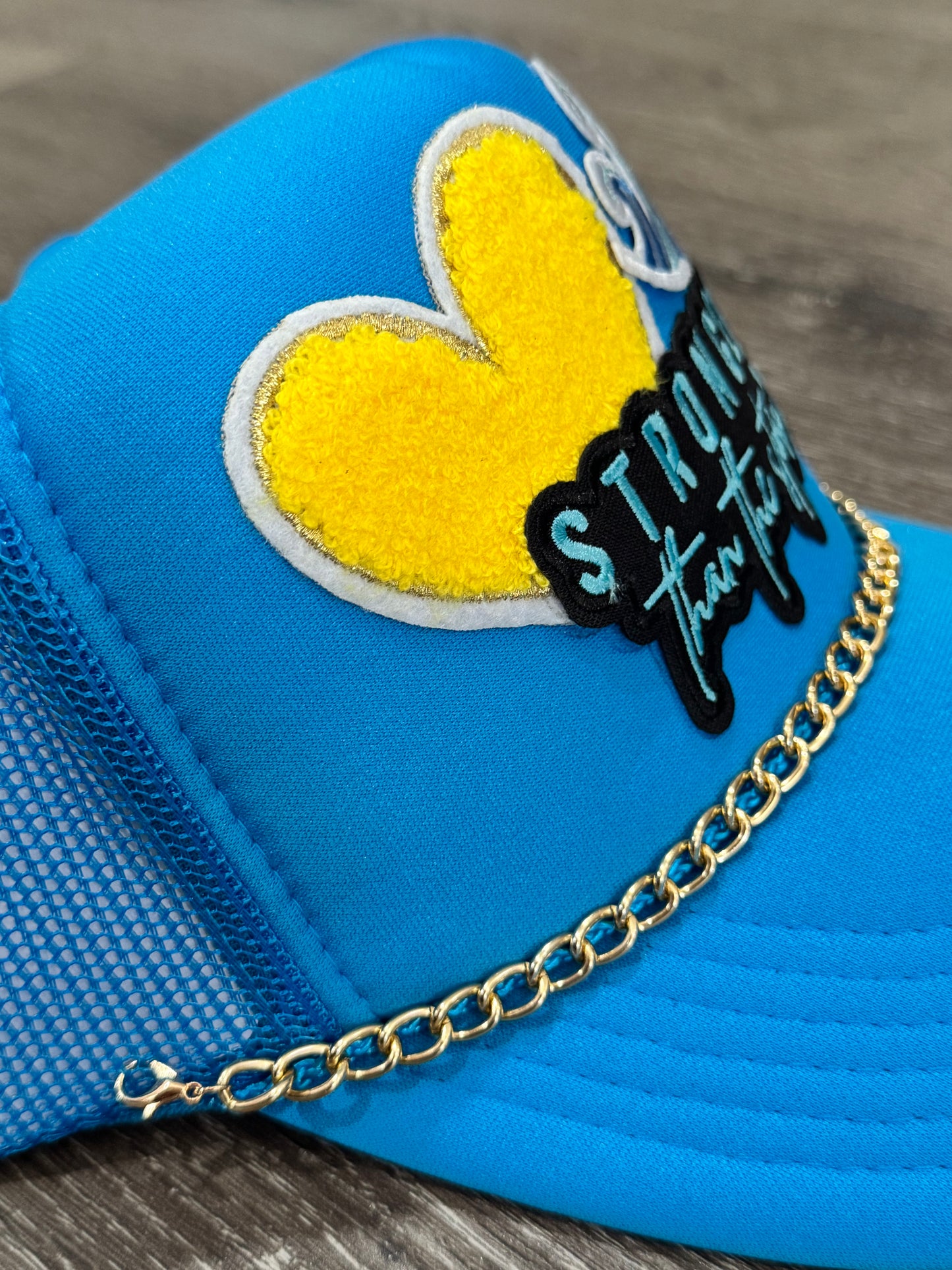 Stronger than the Storm Christian Trucker Hat