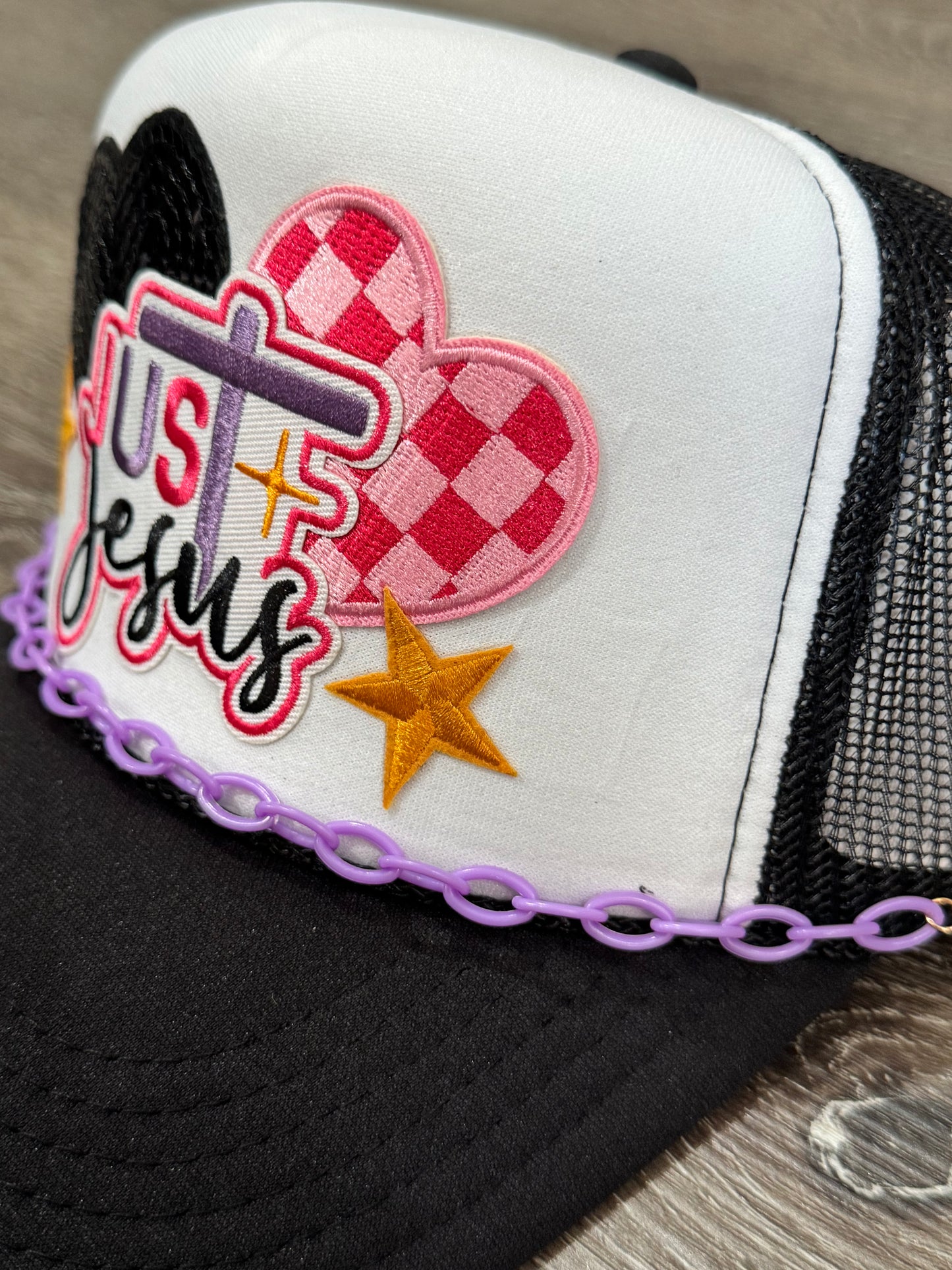 Just Jesus Bright Christian Trucker Hat