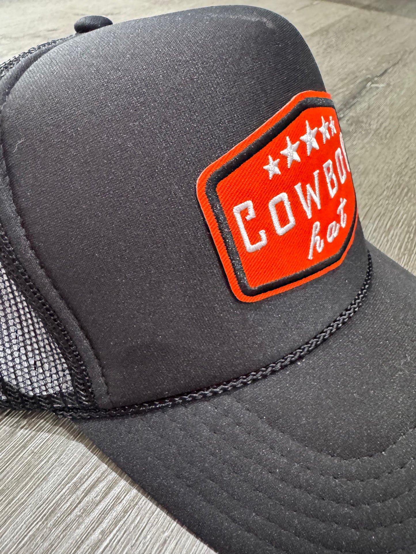 Cowboy Hat Patch Trucker Hat