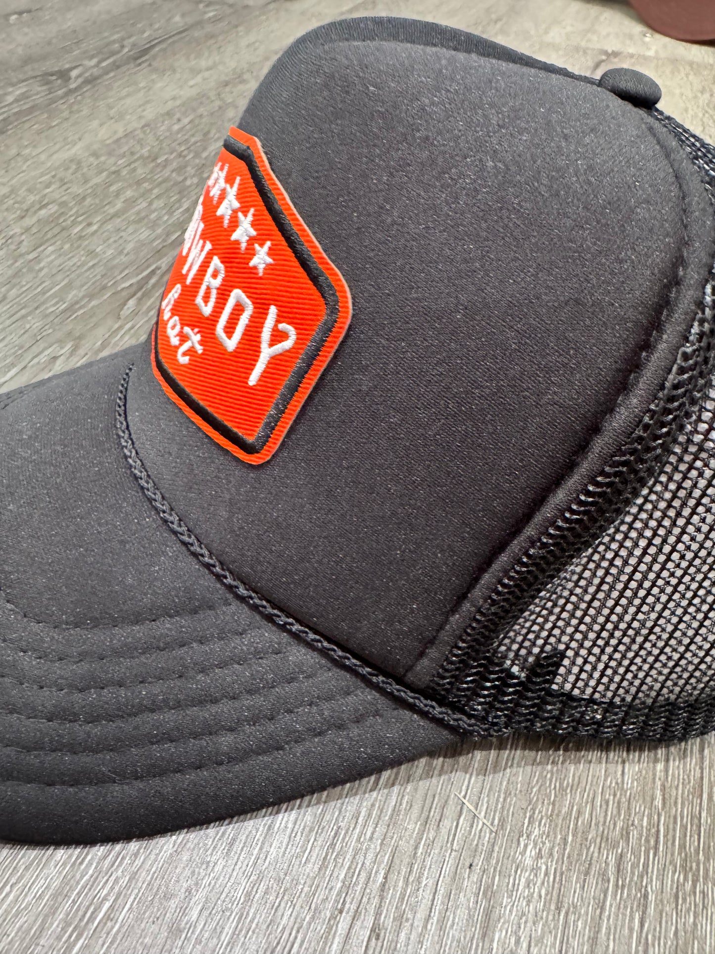 Cowboy Hat Patch Trucker Hat