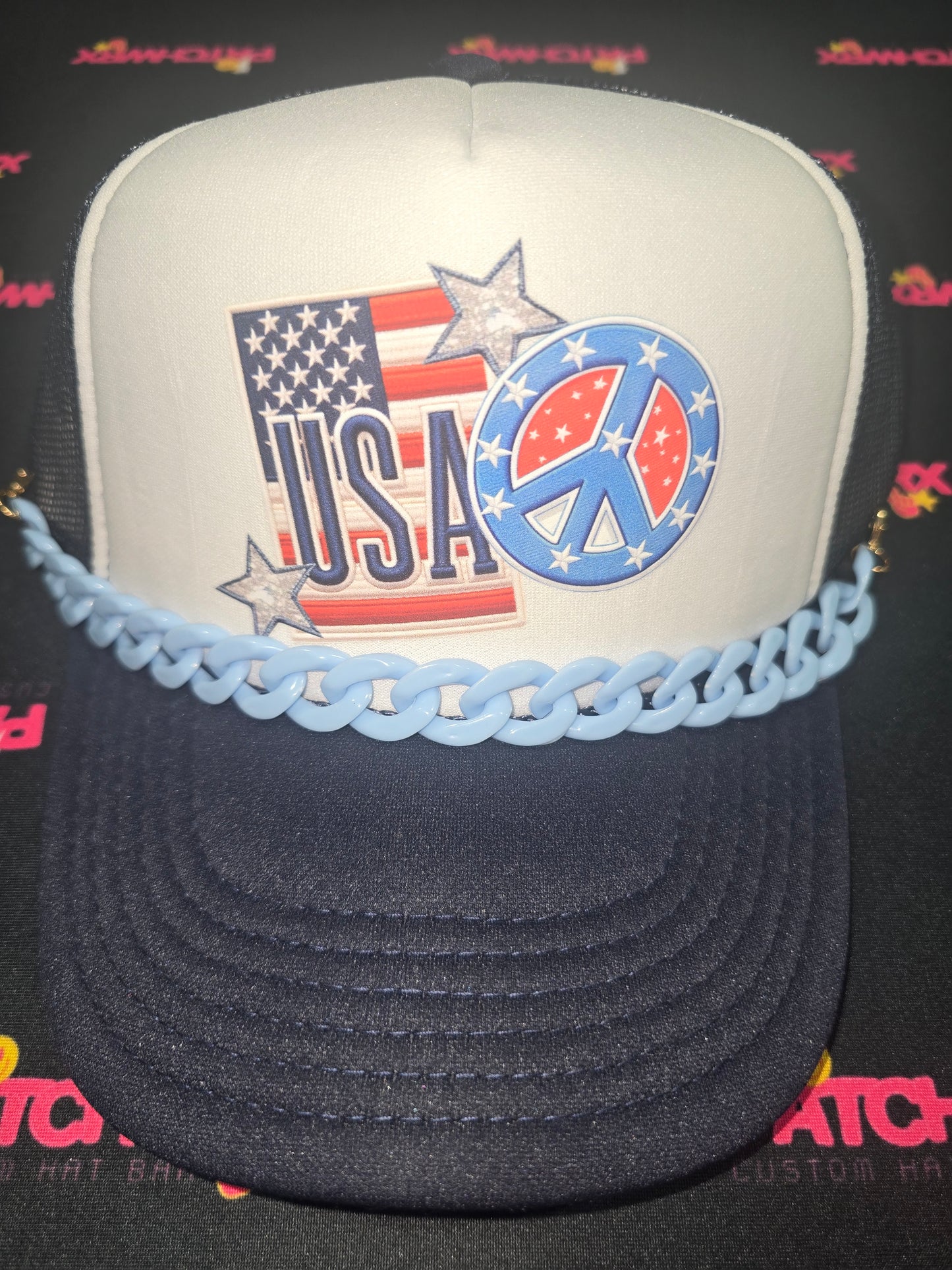 USA Peace Trucker Hat