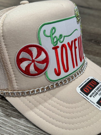 Be Joyful Peppermint Trucker Hat