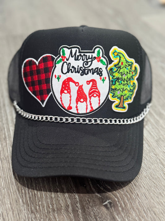 Merry Christmas Gnome Trucker Hat
