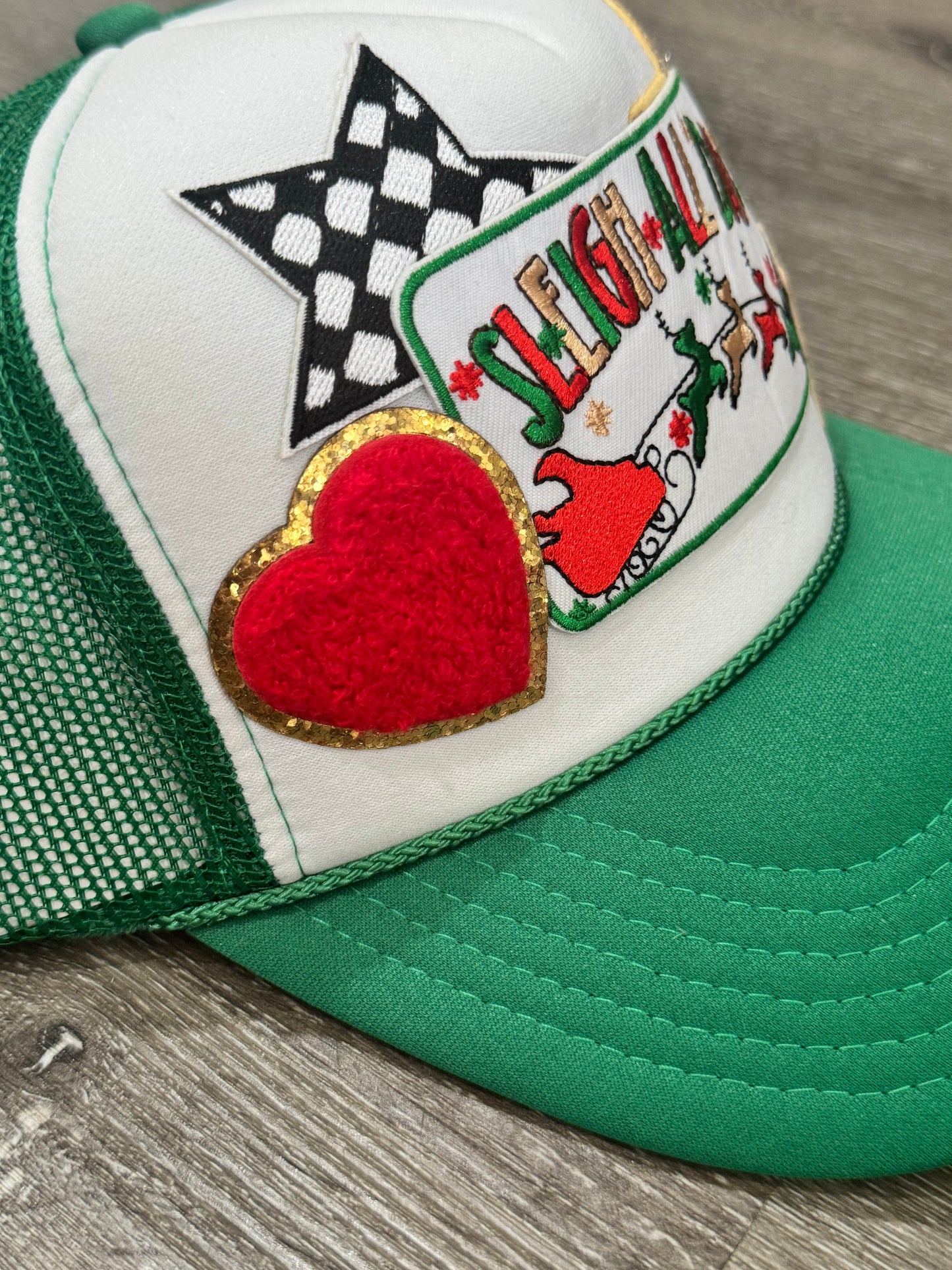 Sleigh All Day Christmas Trucker Hat