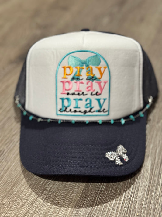 Pray On It Bow Trucker Hat