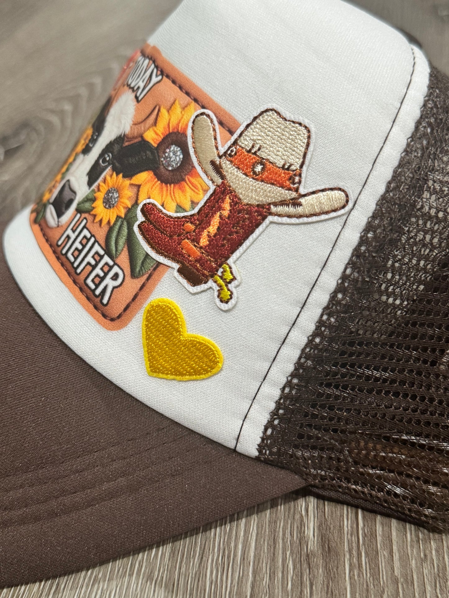 Not Today Heifer Cow Trucker Hat