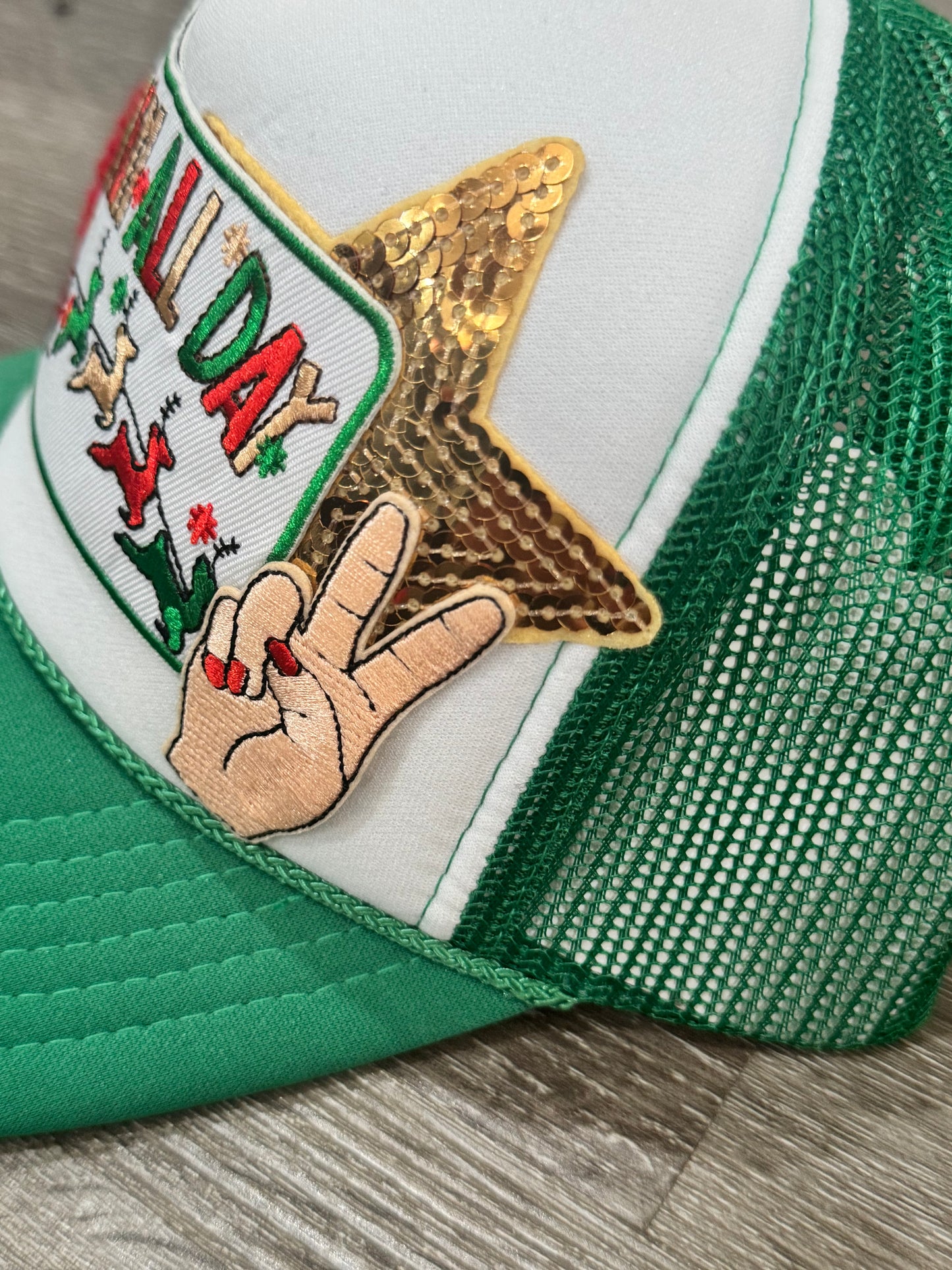 Sleigh All Day Christmas Trucker Hat