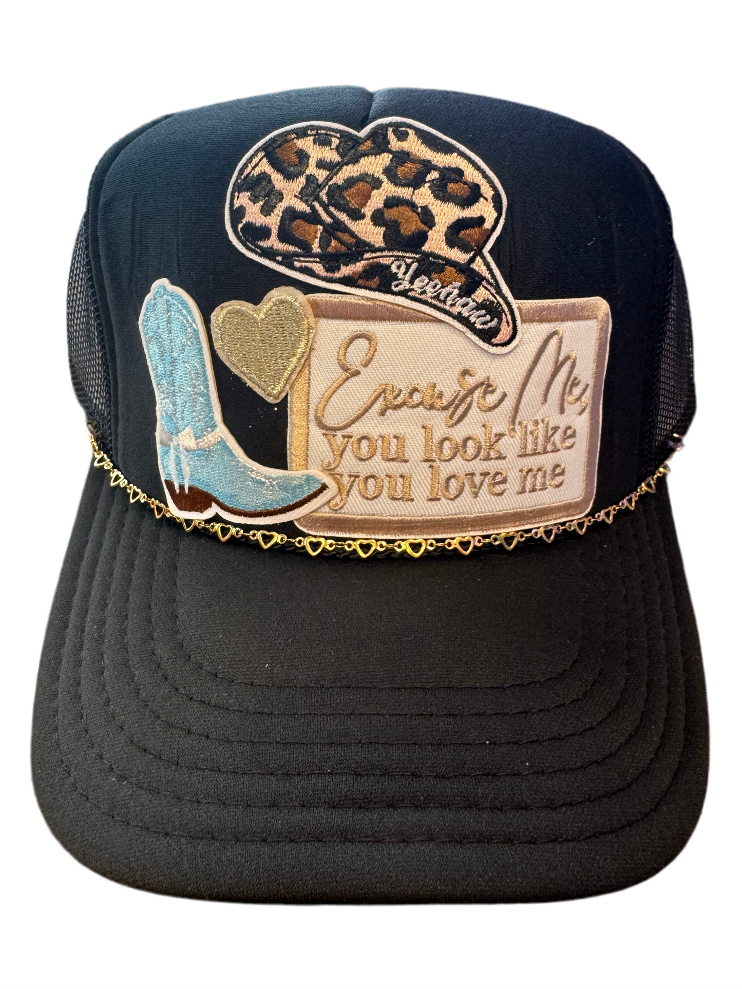 Excuse Me You Look Like You Love Me Cowgirl Trucker Hat