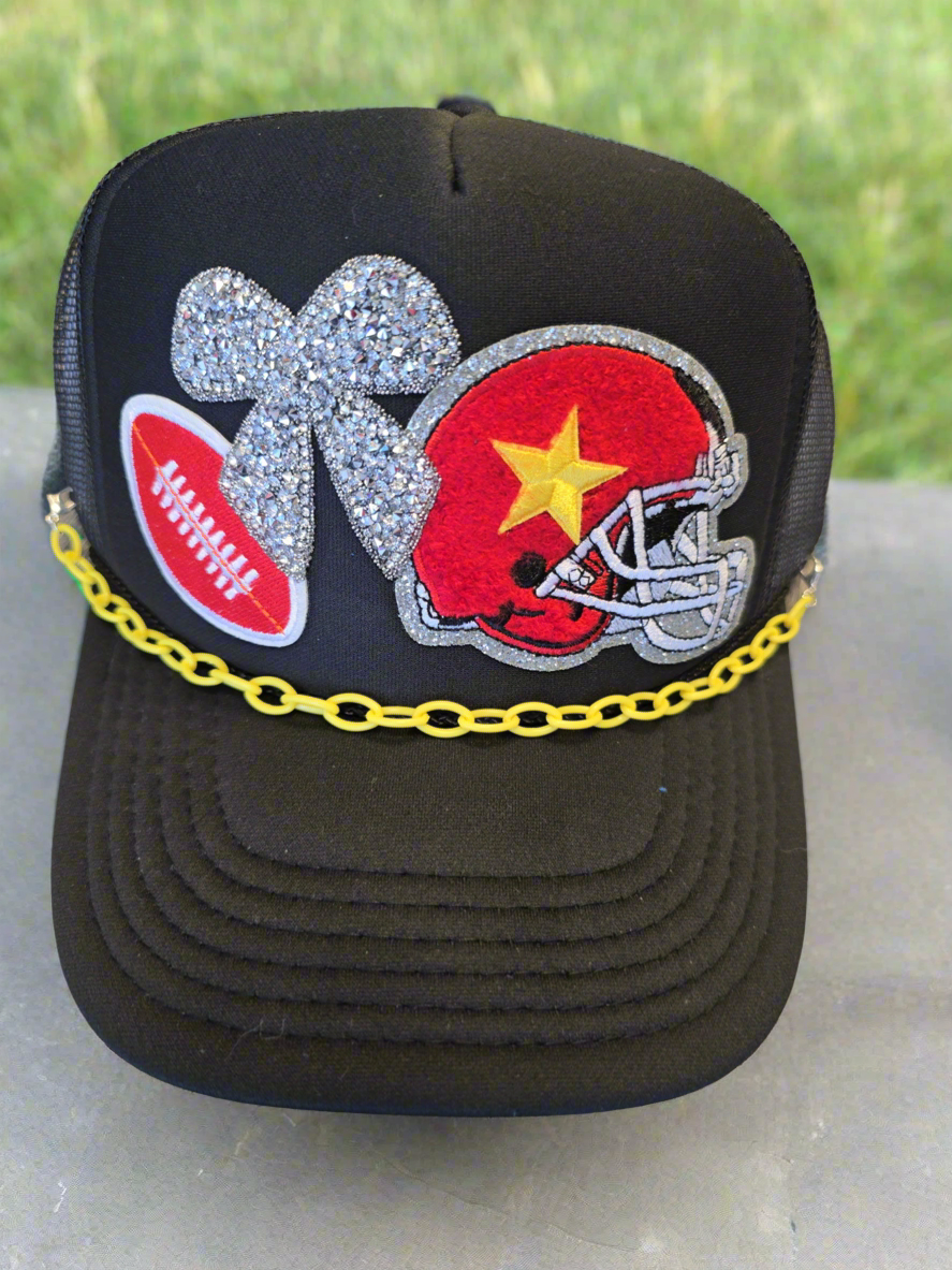 KC Chiefs Football Bow Trucker Hat