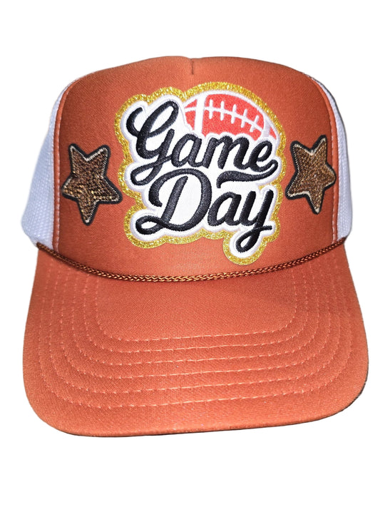 Game Day Burnt Orange Texas Longhorns Trucker Hat