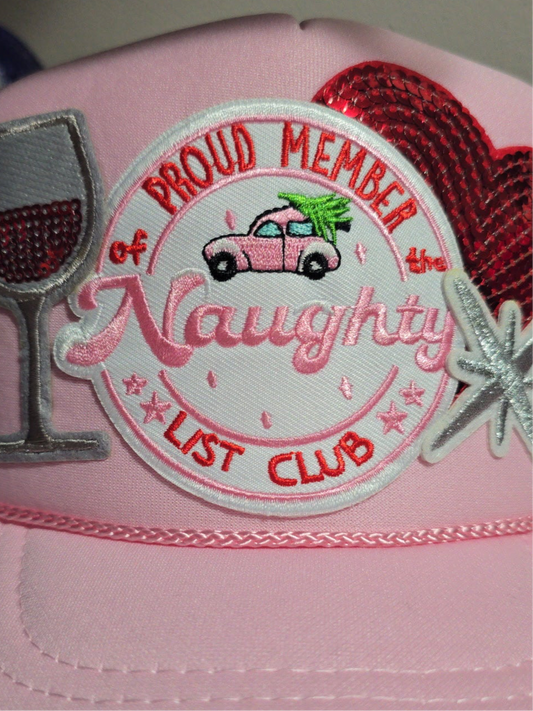 Naughty List Club Christmas Trucker Hat