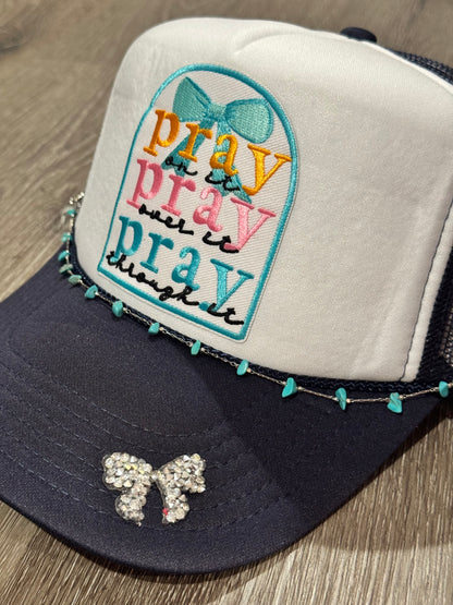 Pray On It Bow Trucker Hat