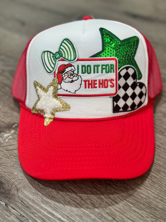 I Do It For the Ho’s Christmas Trucker Hat
