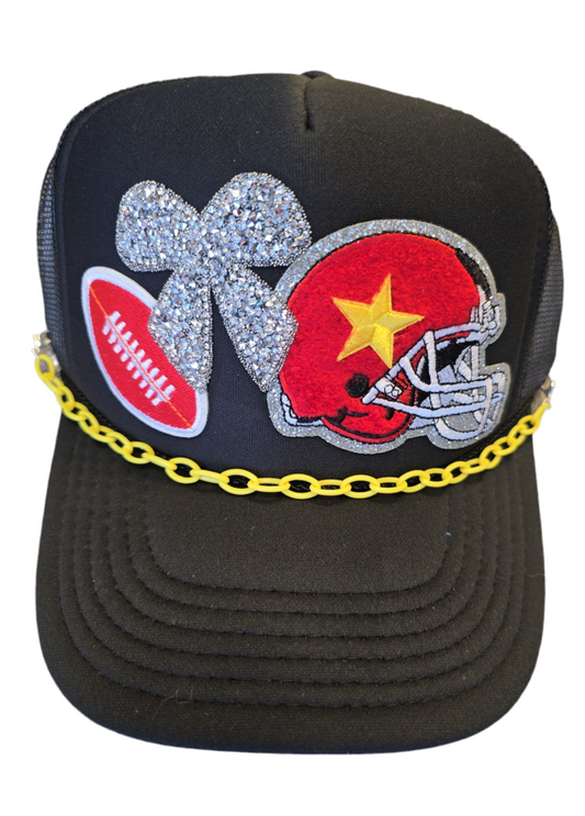 KC Chiefs Football Bow Trucker Hat