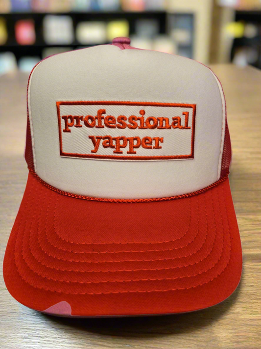 Professional Yapper Red & White Trucker Hat