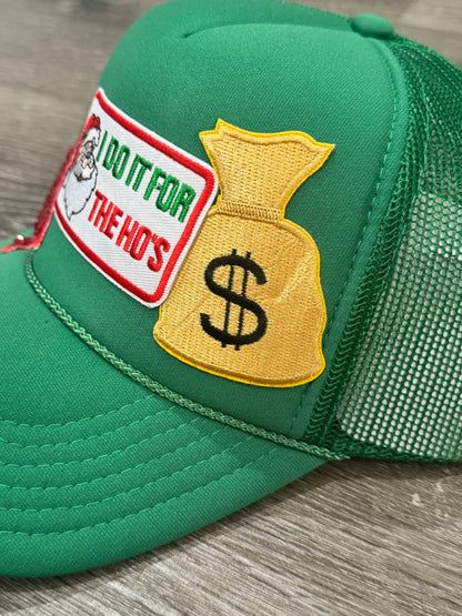 I Do It For The Ho’s Santa Christmas Trucker Hat