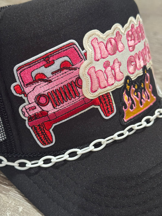 Hot Girls Hit Curbs Jeep Trucker Hat