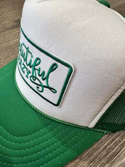 Beautiful Crazy Green Trucker Hat