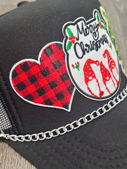 Merry Christmas Gnome Trucker Hat