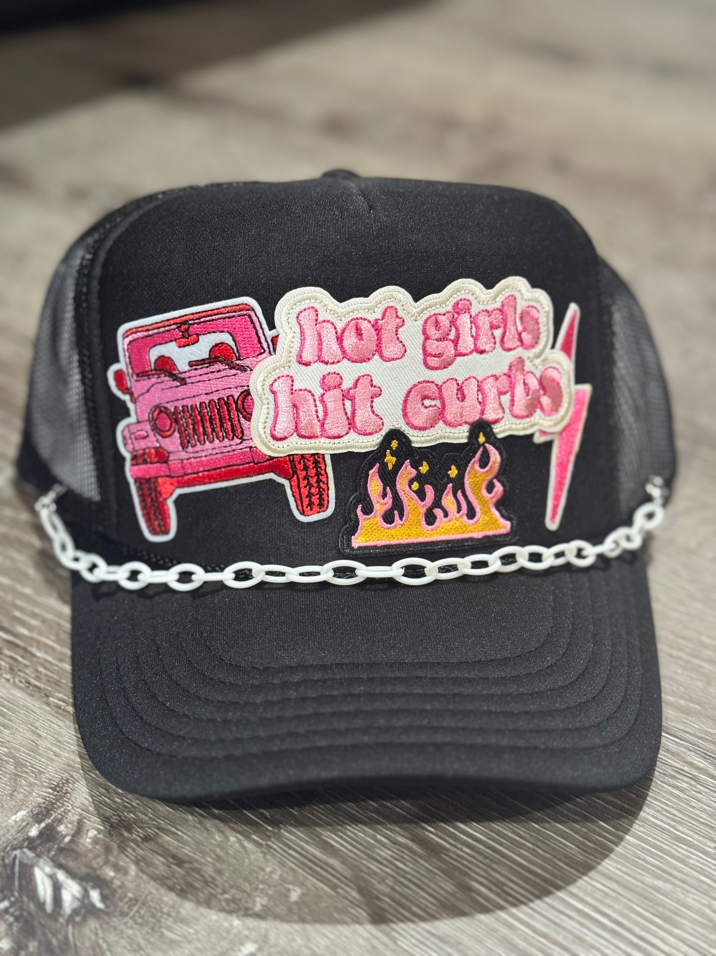 Hot Girls Hit Curbs Jeep Trucker Hat