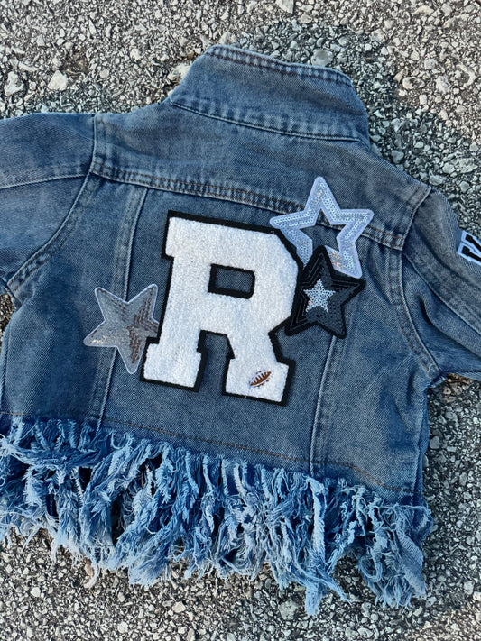 Personalized Girls Fringe Jean Jacket, Customized for You