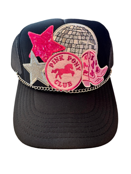 Pink Pony Club Cowgirl Trucker Hat
