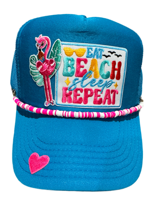 Eat, Beach, Sleep, Repeat Trucker Hat