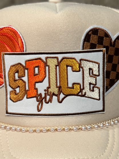 Spice Girl Fall Colors Tan Trucker Hat