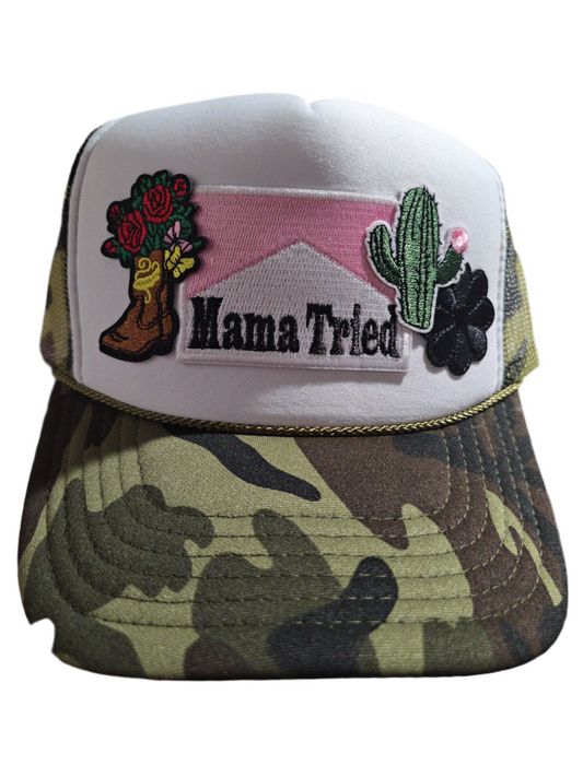 Mama Tried Country Camo Trucker Hat