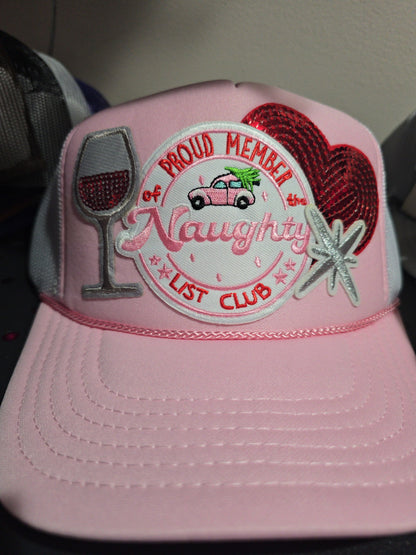 Naughty List Club Christmas Trucker Hat