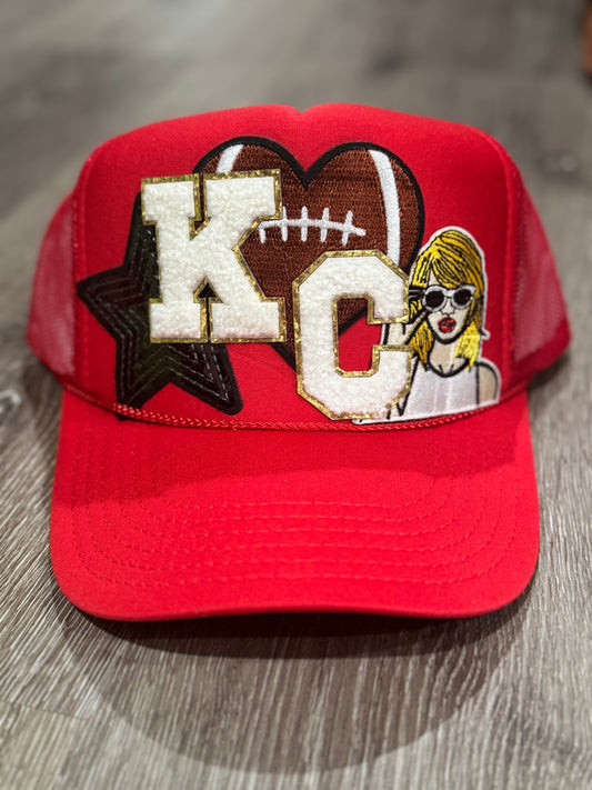 Swiftie-inspired KC Chiefs Football Trucker Hat