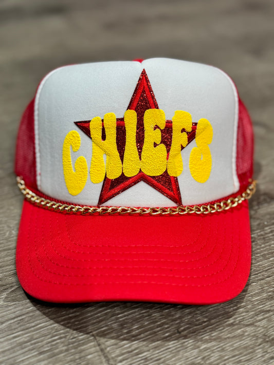 Chiefs Arch & Shimmer Star Trucker Hat