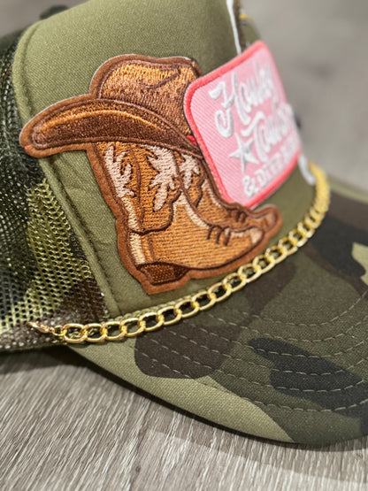 Honky Tonks & Dive Bars Cowgirl Trucker Hat