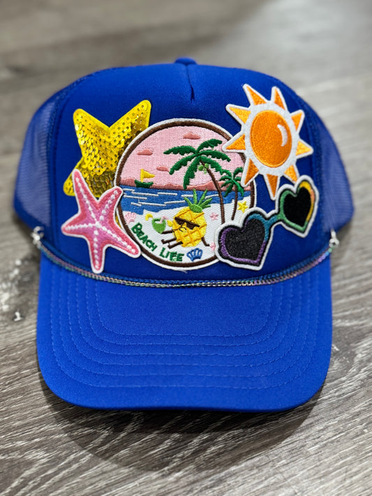 Beach Life Sunshine & Sunglasses Trucker Hat