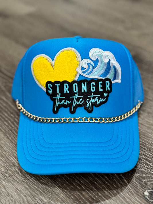 Stronger than the Storm Christian Trucker Hat