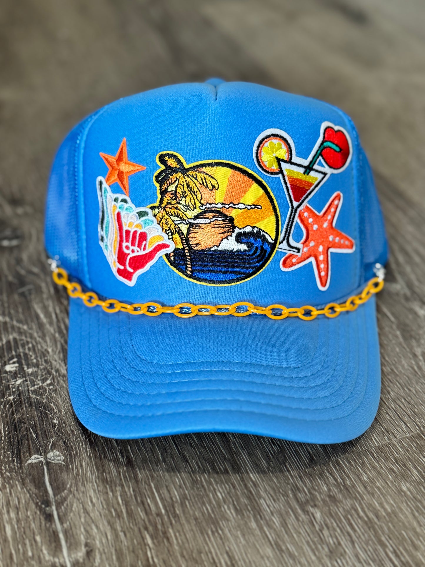 Beach Sunset Hang Loose Trucker Hat