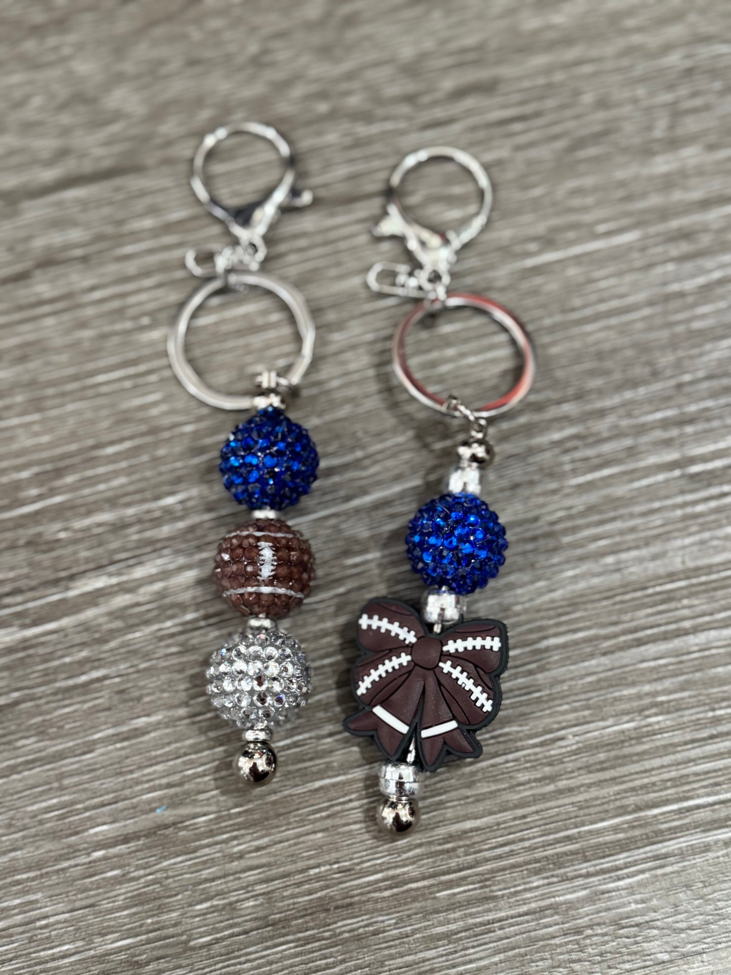 Football Theme Spirit Keychains & Bag Charms